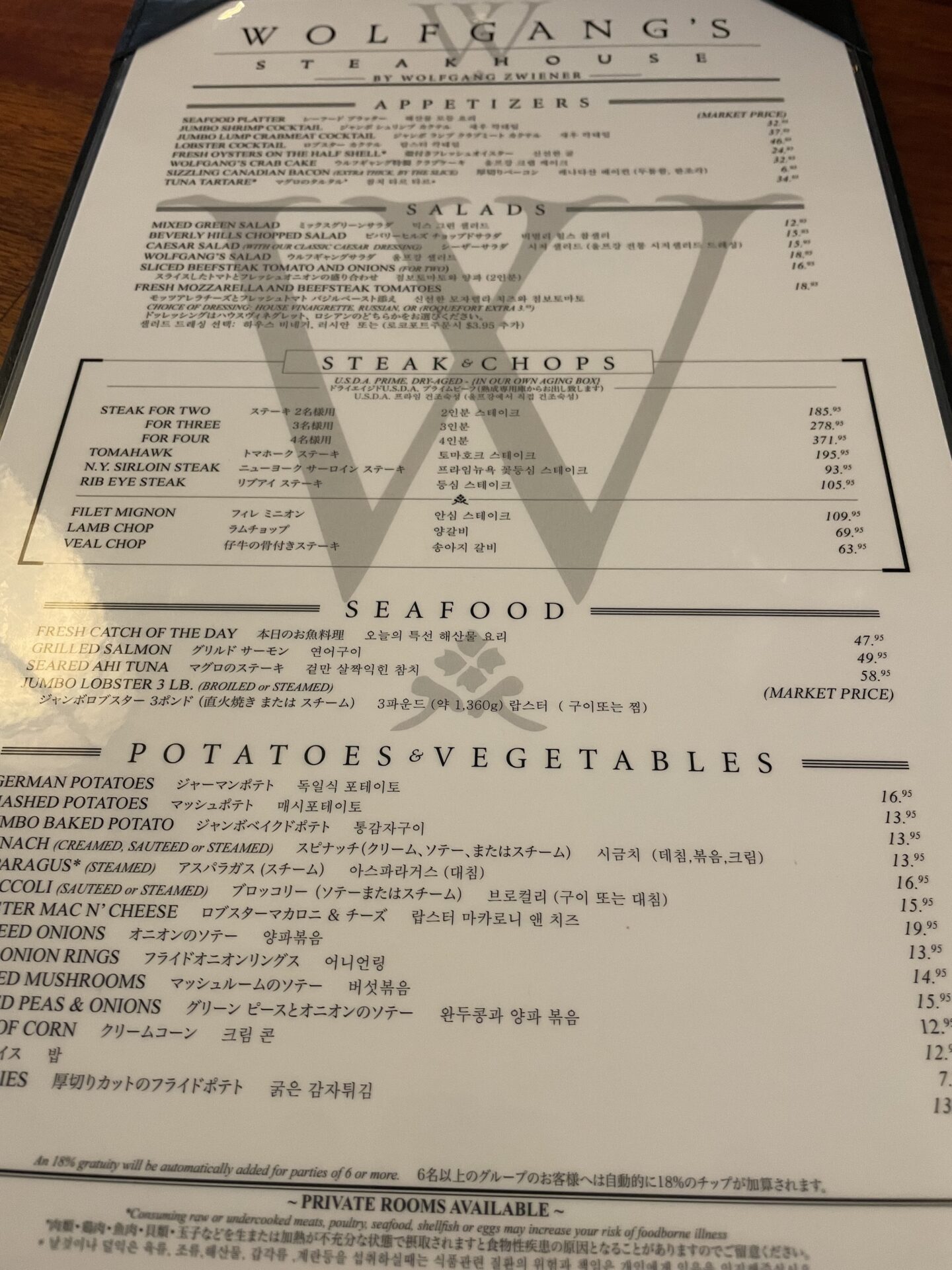 最新【ハッピーアワー】ハワイのウルフギャング体験！チップは？ 子育てトレイン