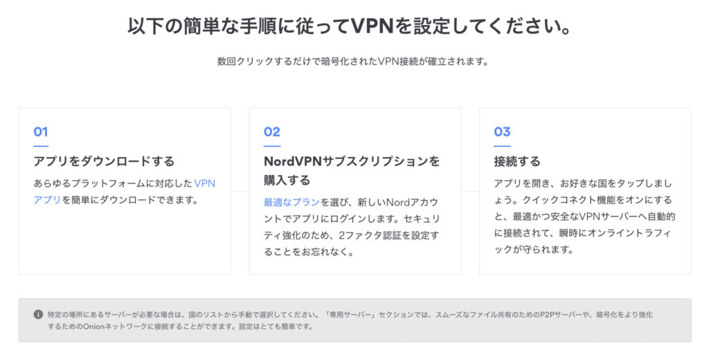 Nord VPNの申込手順