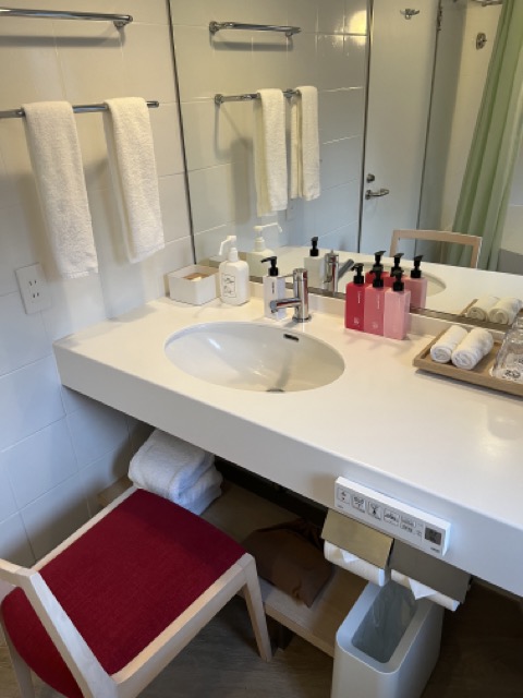 リゾナーレ八ヶ岳の客室の化粧台