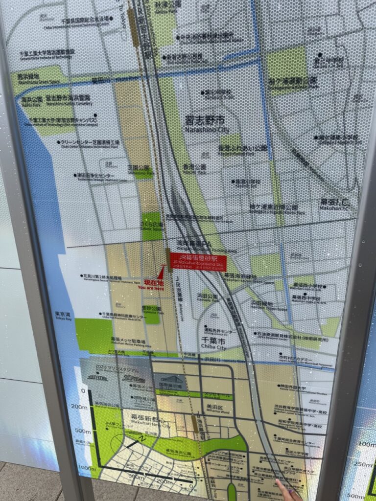 幕張豊砂駅の周辺地図２
